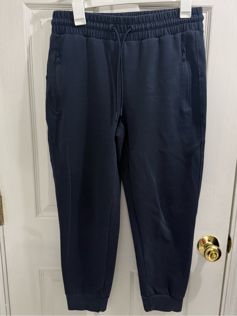 Old Navy Navy Blue Zip-Pocket Jogger Sweatpants